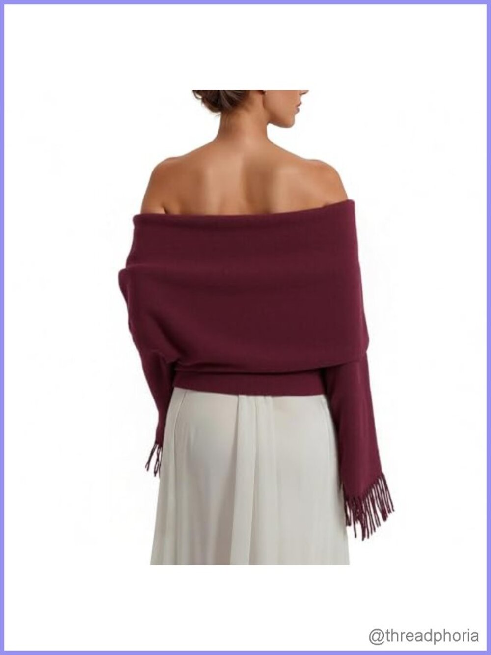Large Fringe Shawl Wrap for Evening Dresses Travel